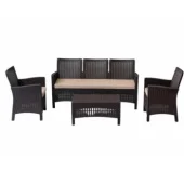 Baštenska garnitura Rattan 3 Brown 9403B