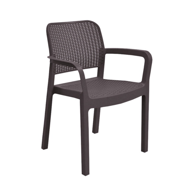 Allibert baštenska stolica Samanna, braon-1