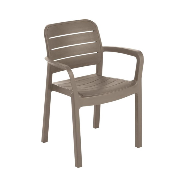 Allibert baštenska stolica Tisara, kapućino-1
