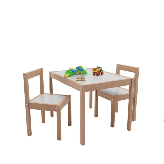 Bienwood dečiji set 2 stolice i sto BIE6001-1