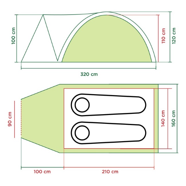 Coleman šator Darwin 2+ 2000012148-9