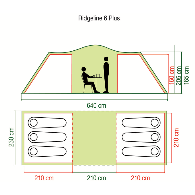 Coleman šator Ridgeline 6 plus-9