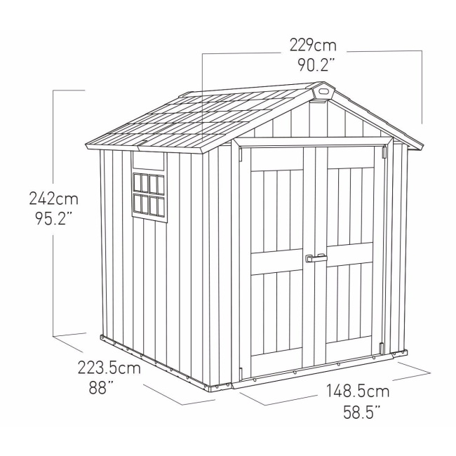 Keter baštenska kuća Oakland 757-9