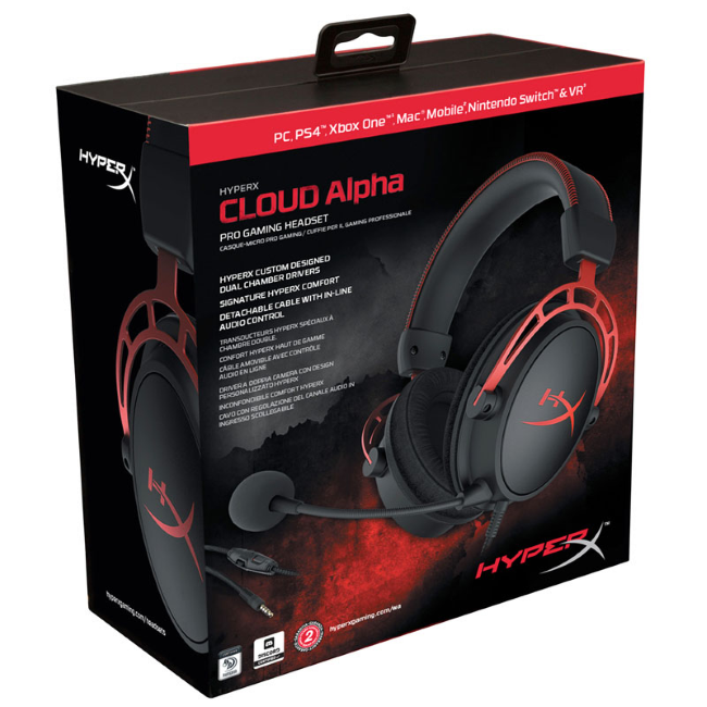 Gaming slušalice Cloud Alpha Kingston HX-HSCA-RD/EM