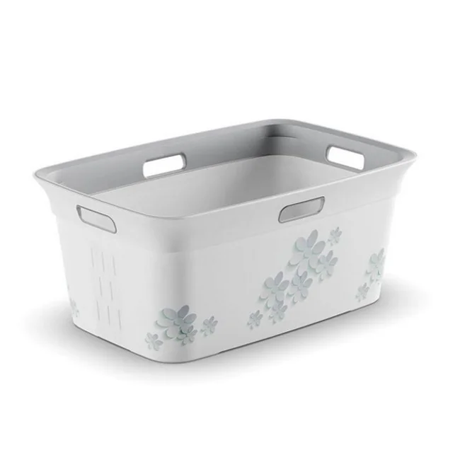 KIS korpa za veš Chic Flower Gray 45l KBF45 KIS korpa za veš Chic Flower Gray 45l KBF45