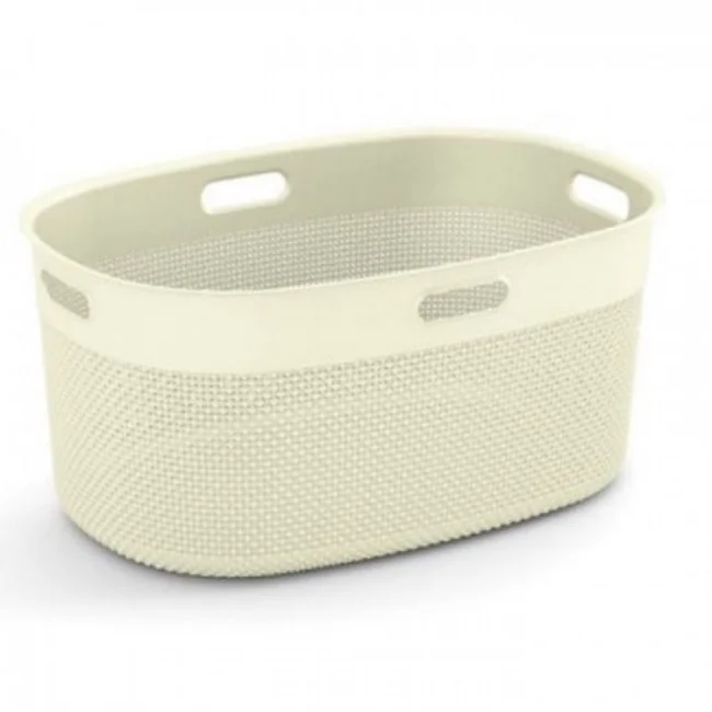 KIS korpa za veš Filo Basket 12l Romantic ivory KFBMRI KIS korpa za veš Filo Basket 12l Romantic ivory KFBMRI