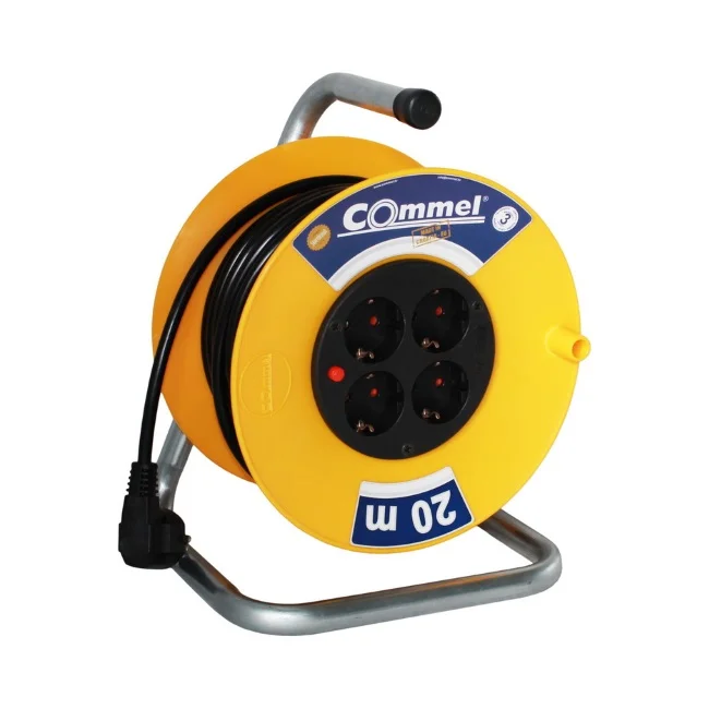 Kabl sa motalicom na PVC bubnju 230mm monofazni 20m Commel C0960 Kabl sa motalicom na PVC bubnju 230mm monofazni 20m Commel C0960