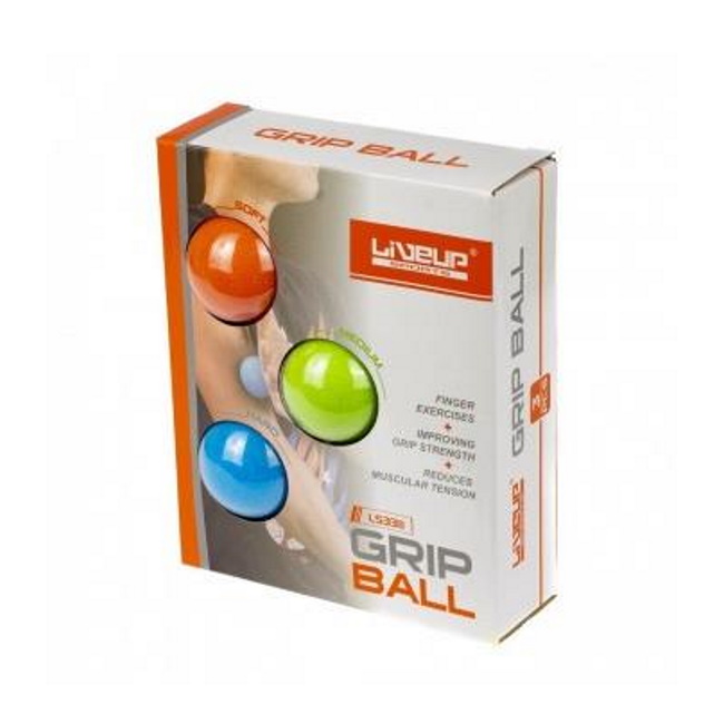 LiveUp loptice za masažu - Grip Ball LS3311-3