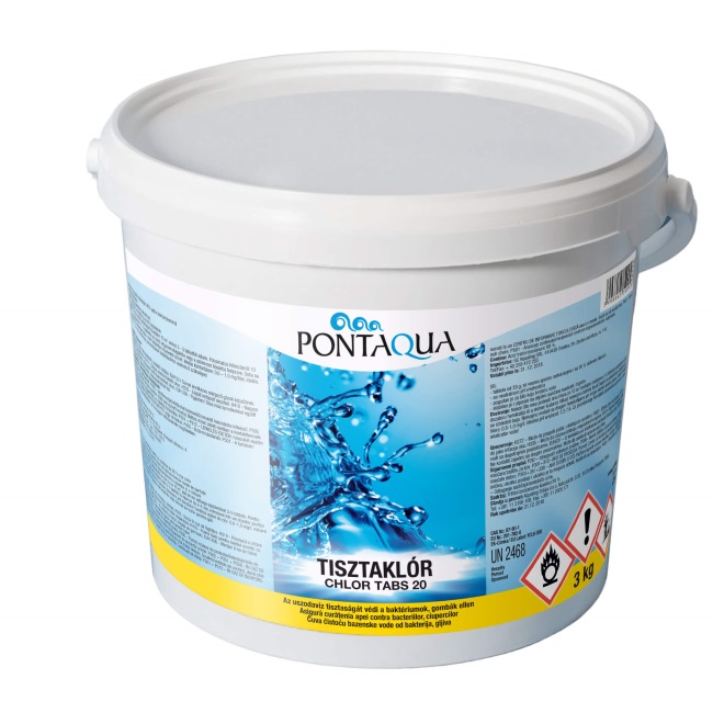 Pontaqua Chlortabs 20 - sredstvo za dezinfekciju hlorom 3kg/20g tableta CLK 030-1