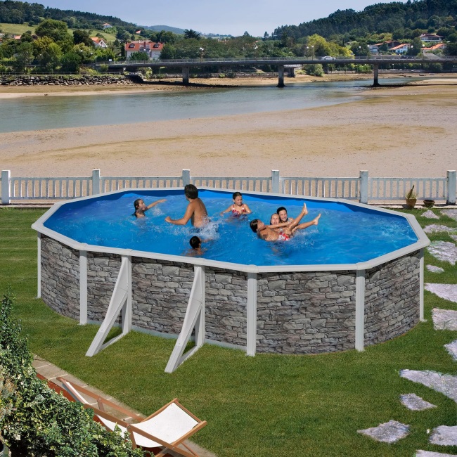 Pontaqua ovalni bazen Rock 6,10x3,75x1,2m