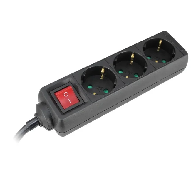 Produžni kabal sa 3 utičnice i sklopkom 16A 3500W 1.4m Commel C232-324 Produžni kabal sa 3 utičnice i sklopkom 16A 3500W 1.4m Commel C232-324