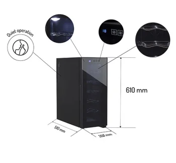 Adler frižider za vino 12 flašA 33L  AD8083-5