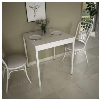 Alesta klub sto 70x120cm Beli AL19035 Alesta klub sto 70x120cm Beli AL19035