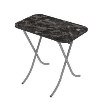 Alesta sklopivi sto 50x80 cm Crni mermer AL10025CM -1