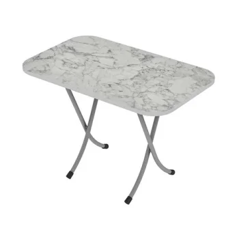 Alesta sklopivi sto piknik 50x80xm Beli mermer AL10042BM-1
