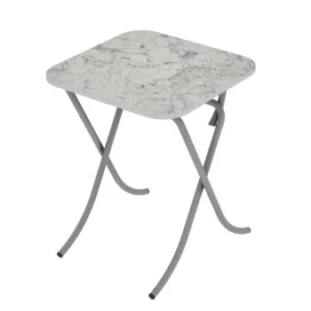 Alesta sklopivi sto 80x80cm Beli mermer AL10034BM Alesta sklopivi sto 80x80cm Beli mermer AL10034BM