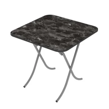 Alesta sklopivi sto 80x80cm Crni mermer AL10034CM Alesta sklopivi sto 80x80cm Crni mermer AL10034CM