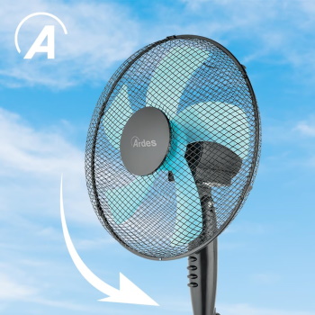 Ardes ventilator podni 50W Crno plavi AR5ST40PN-1