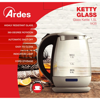 Ardes stakleni ketler 1.5L AR1K35