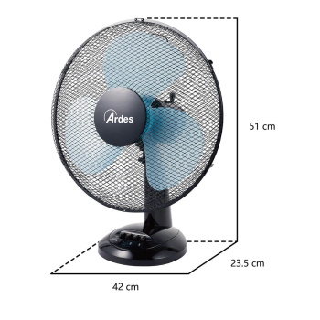Ardes ventilator stoni 50W Crno plavi AR5ST40N-3