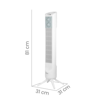 Ardes ventilator stubni 81cm Beli AR5T802-4