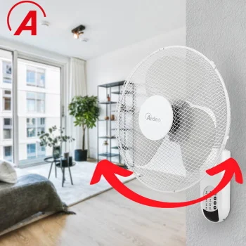 Ardes ventilator zidni sa daljinskim upravljačem i tajmerom 50W Beli AR5W40RW-1 Ardes ventilator zidni sa daljinskim upravljačem i tajmerom 50W Beli AR5W40RW-1