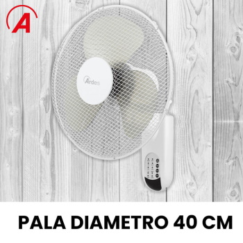 Ardes ventilator zidni sa daljinskim upravljačem i tajmerom 50W Beli AR5W40RW-2