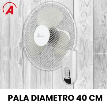 Ardes ventilator zidni sa daljinskim upravljačem i tajmerom 50W Beli AR5W40RW-2 Ardes ventilator zidni sa daljinskim upravljačem i tajmerom 50W Beli AR5W40RW-2