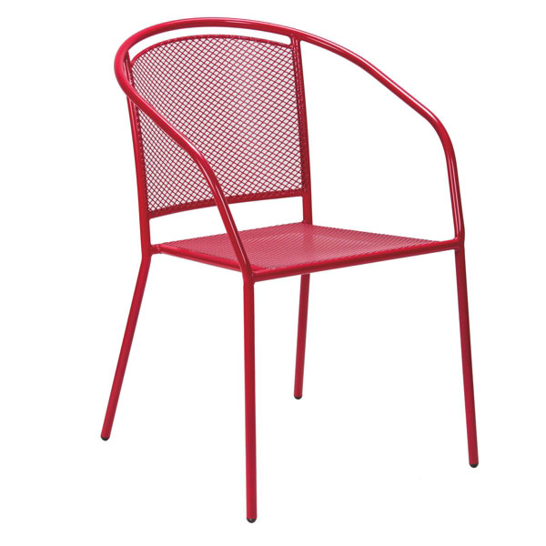 Arko metalna stolica crvena 051114-1