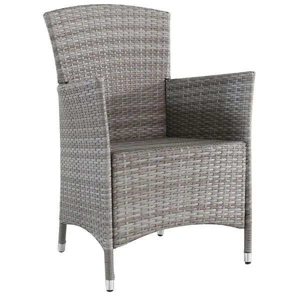 Atlantic baštenska fotelja od ratana siva 047065