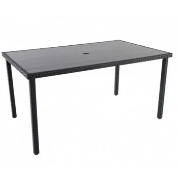 Atlantic baštenski sto od ratana crni 047007 Atlantic baštenski sto od ratana crni 047007