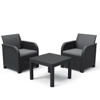 Keter balkonski set Rosalie grafit CU 249588 Keter balkonski set Rosalie grafit CU 249588