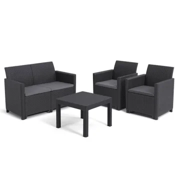 Baštenski set  Marie 2 seater grafit CU 252642-2