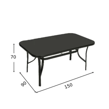 Baštenska garnitura Bali crna 24-SA01802-2 Baštenska garnitura Bali crna 24-SA01802-2