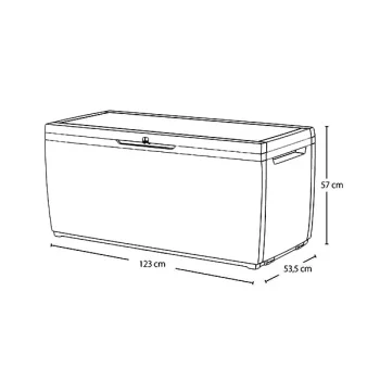 Baštenska kutija za odlaganje Capri 305L braon CU 230404-3