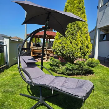 Baštenska ležaljka Siva C6011S-1