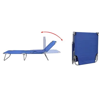 Baštenska ležaljka sklopiva - plava 712000p-1 Baštenska ležaljka sklopiva - plava 712000p-1