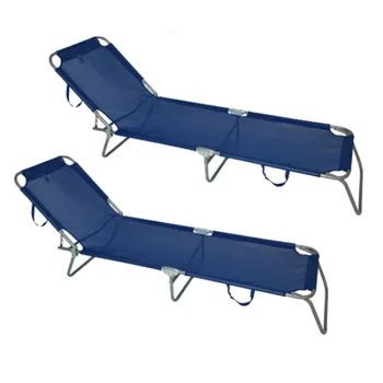 Baštenska ležaljka sklopiva - plava 2 komada 712000p-2 Baštenska ležaljka sklopiva - plava 2 komada 712000p-2
