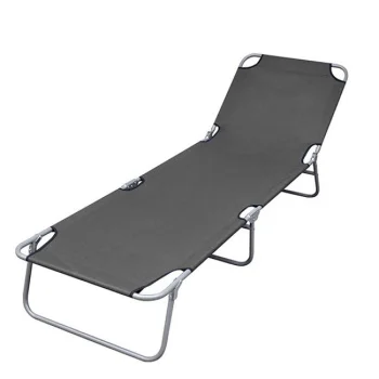 Baštenska ležaljka sklopiva - siva 2 komada 712000s-2-4 Baštenska ležaljka sklopiva - siva 2 komada 712000s-2-4