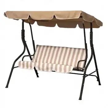 Baštenska ljuljaška bež-bela 170cm-1