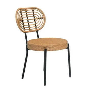 Baštenska stolica ratan - crne nogare KJF10810-1 Baštenska stolica ratan - crne nogare KJF10810-1