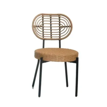 Baštenska stolica ratan - crne nogare KJF10810-2 Baštenska stolica ratan - crne nogare KJF10810-2