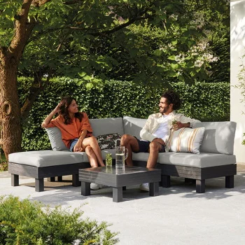 Baštenski set Cantara trosed sa dve stolice i stočićem 5 seater grafit CU 257361-3 Baštenski set Cantara trosed sa dve stolice i stočićem 5 seater grafit CU 257361-3