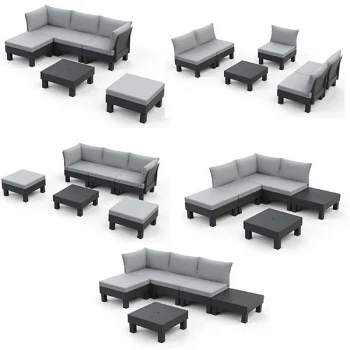 Baštenski set Cantara trosed sa dve stolice i stočićem 5 seater grafit CU 257361-2 Baštenski set Cantara trosed sa dve stolice i stočićem 5 seater grafit CU 257361-2