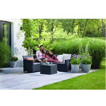 Baštenski set  Marie 5 seater sa box stolom grafit CU 256703-2