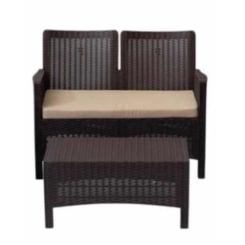Baštenska garnitura Rattan 2 Brown 9402B-1