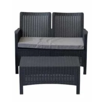 Baštenska garnitura Rattan 2 Graphite -1 Baštenska garnitura Rattan 2 Graphite -1