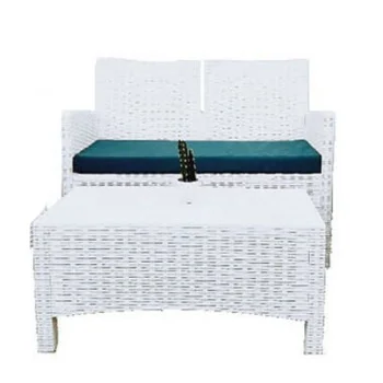 Baštenska garnitura Rattan 2 White-2 Baštenska garnitura Rattan 2 White-2