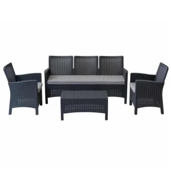 Baštenska garnitura Rattan 3 Graphite 9403A