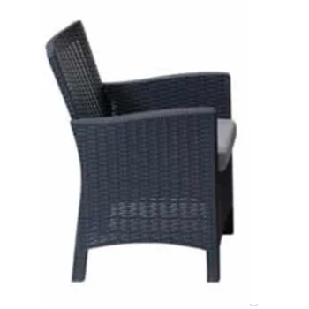 Baštenska garnitura Rattan 3 Graphite 9403A-2